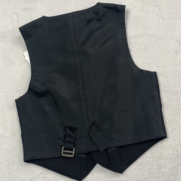 NWT Janie &‎ Jack Special Occasion 5T 100% Wool Black Vest - Picture 6 of 11